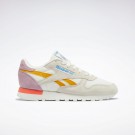 Reebok Klassieke Leren Casual Schoenen Voor Dames Krijt/Helder Oker/Lila Doordrenkt | ITLJN96618