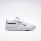 Reebok Club C 85 Vegan Vrijetijdsschoenen Heren Wit Bordeaux | ITQVQ06722
