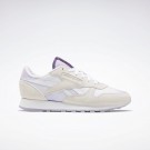 Reebok MadWomen Classic Leren vrijetijdsschoenen voor heren Wit Wit Paars | ITXBF86969