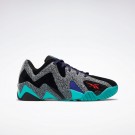 Reebok Nice Kicks Kamikaze II Low Basketbalschoenen Heren Zwart Rood Grijs | ITILD06194