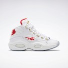 Reebok Question Medium Wit Rood Basketbalschoenen Heren | ITFKM34652