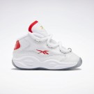 Reebok Question Medium Basketbalschoenen Kinderen - Wit Rood Wit | ITEKH65678